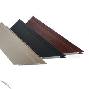 Kitchen Aluminium Sliding Window Profile With Glass Wooden Pattern