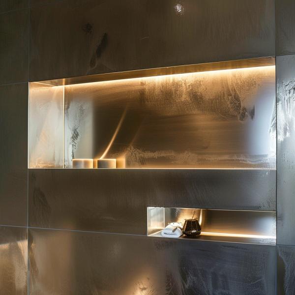 Buy Seamless Stainless Steel Recessed Niche For Sleek Wall Integration at wholesale prices