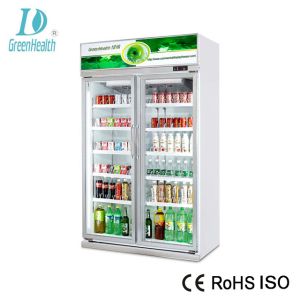 Three Glass Door Commercial Beverage Cooler / Wine Beverage Chiller