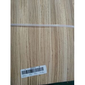0.60mm Rift Zebrano Sliced Wood Veneer for Furniture Door Architectural