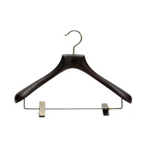 Betterall Steady Closet Complete Pearl Nickel Clips Wood Coat Hanger