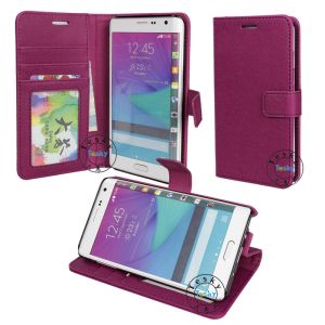 leather wallet protective cases for samsung note edge with card slots