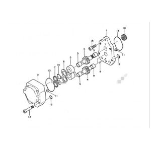 4255303 Small Hydraulic Piston Pump HPV091DW For EX100