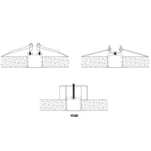 Big Power 35*35mm Recessed LED Light Aluminum Channel Heat Sink