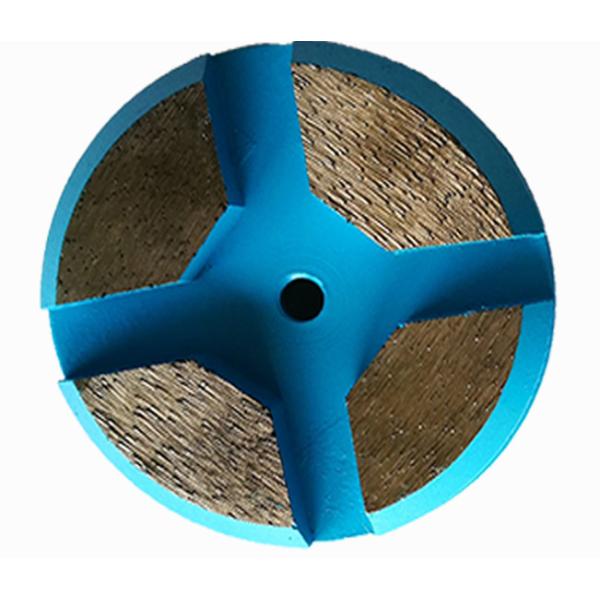 Buy 3 Inch Concrete Diamond Floor Pads Metal Bond Diamond Grinding Disc For Terrco Machines at wholesale prices