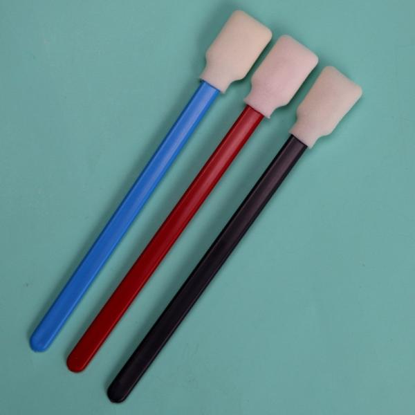 Buy 707 Lint Free Rectangle Sponge Stick Printer Foam Cleaning Swabs With Red Handle at wholesale prices