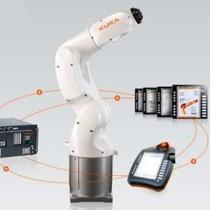 6 Axis Kuka Robotic Arm KR 10 R1100-2 With CNGBS Robot Quick Changer For