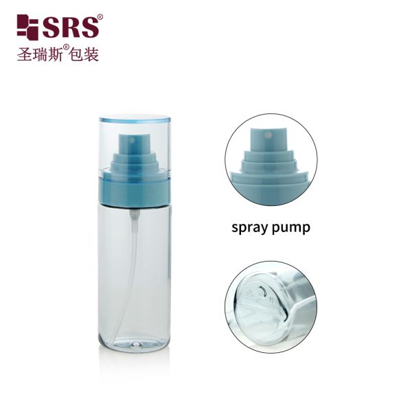 PETG03 80ML 100ML 120ML Injection Custom Translucent Color PETG Plastic Pump Bottle With Fine Mist