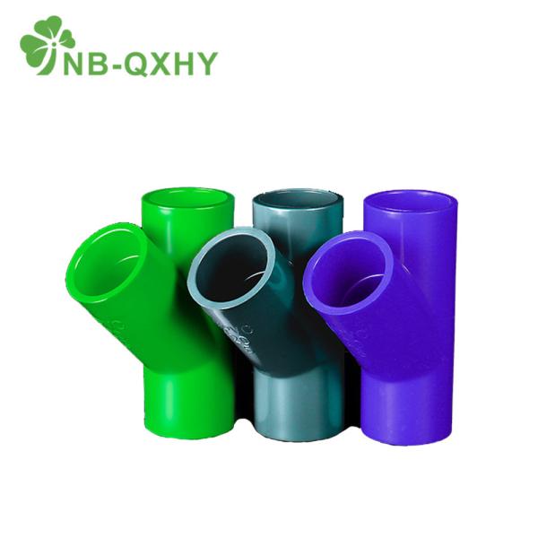 OEM China Blue/Red/PVC UPVC Pipe Fitting Tee with Custom Color