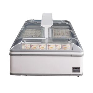 High Volume Island Freezer R404a Refrigerant With Maintenance Free