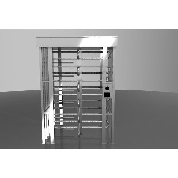 Automatic Safety Biometric Stainless Steel Turnstiles Full Height Bi - Directional Arm