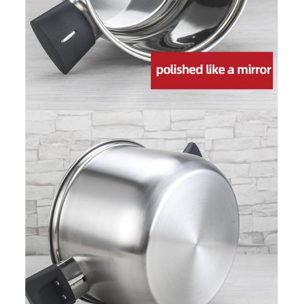 Hot Sale Pot Set New Bakelite Binaural Handle Cooking Soup Pot Set 304 Stainless Steel Cookware Set