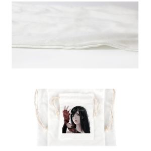 Logo Printing Sublimation Canvas Bags Storage Sublimation Drawstring Bag