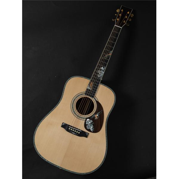 OEM custom guitar 41 inch solid spruce top D45f style handmade Acoustic Guitar with pickup 301 fishman