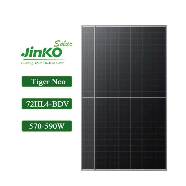 22.84% Jinko N Type Solar Panel Bifacial 570W 580W 590W for Government Program