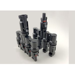 Electrical T Solar Branch Connector For PV Module Quick Assembly Easy Handling