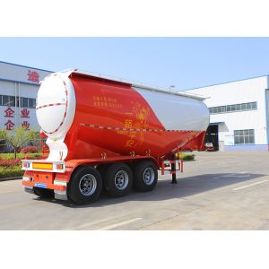 3 Axle Fly Ash Flour Powder Bulk Cement Tank Semi Trailer Jost Kingpin Big