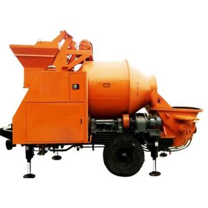 Portable C3 8Mpa Concrete Mixing Pump Trailer Mounted