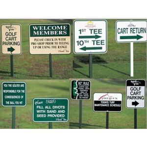 Golf signs signs signs Golf Open table