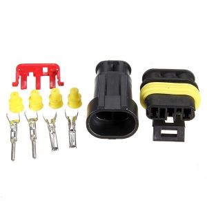 AMP OEM Color Auto Connector for Car Waterproof Male and Female Connector 2pin
