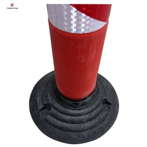 Roadsafe Divider High Flexible PU Warning Post Delineator Flexible Warning Posts