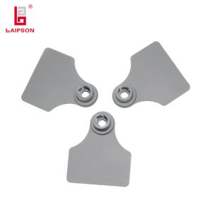 China Tpu Numbers Visual Pig Sheep Ear Tag Laser Printing Light Gray on sale
