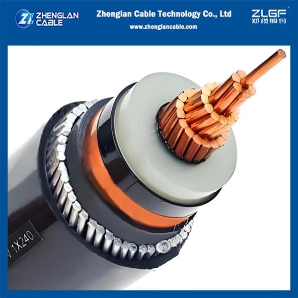 Buy 12/20KV CU/SC/XLPE/SC/CTS/AWA/PVC 1x150mm2 Single Core Medinum Voltage Armored Power Cable at wholesale prices