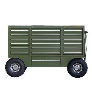 19 Drawers Stainless Steel Top Tool Trolley Cabinet for Iron Car Repair Garage