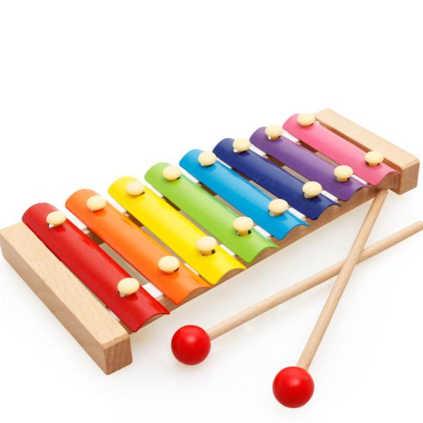 Buy 8 Notes Piano And Xylophone Toy With Wooden Frame at wholesale prices