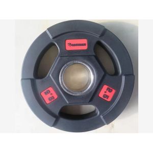 Quality Unit Weight 2.5lb to 20kgs Weight Training Plates Durable Iron Rubber Handle Material Ideal for Gym Strength Training Equipment for sale