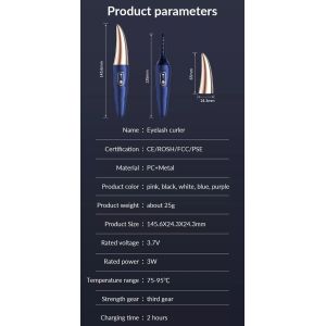 Fast Electric Eyelash Beauty Makeup Rechargeable Heating Beauty Equipment Handle