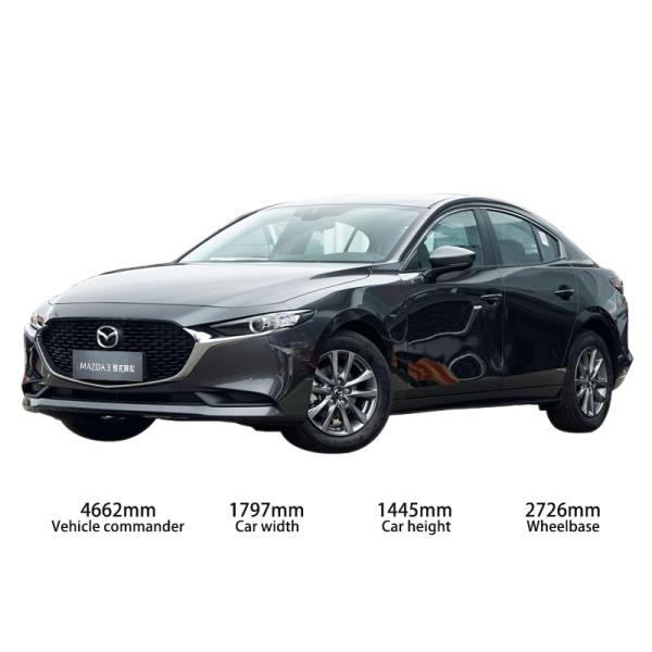 Changan Mazda 3 Compact Car 5 Seater Manual Transmission Fuel Vehicle Black LED Lights Electric Fabric Multi-function