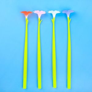 Creative Flower Shape Neutral Pen Plastic 0.5mm Gel Pen