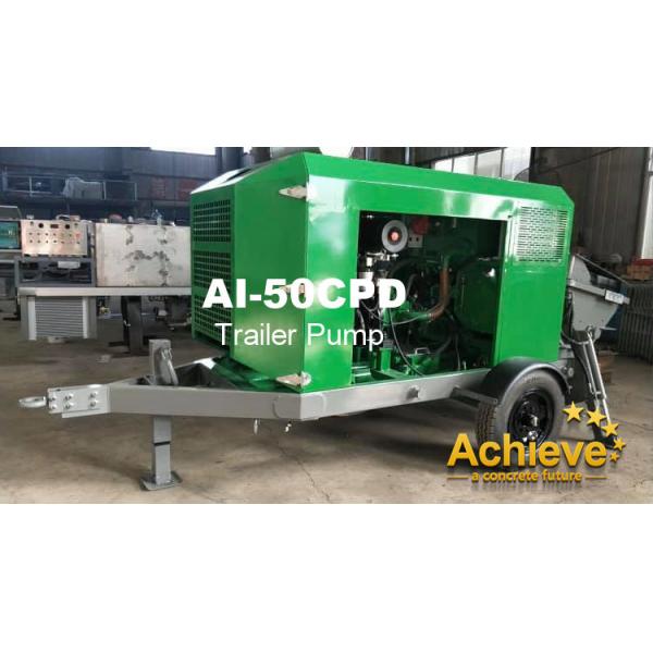 Buy AI-50CPD NEW Concrete Pump Trailer Mounted OEM PUTZMEISTER TK70 20M3/H at wholesale prices