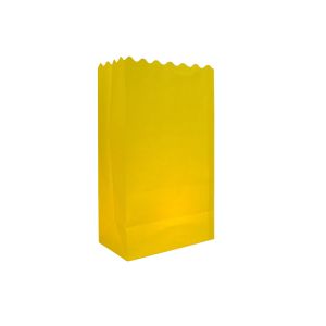 Quality Yellow Solid Color Luminaria Bags (10 Pack) for sale