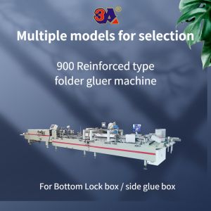 CQT-900type Automatic Folder Gluing Machine for Side Glue Straight Line Box