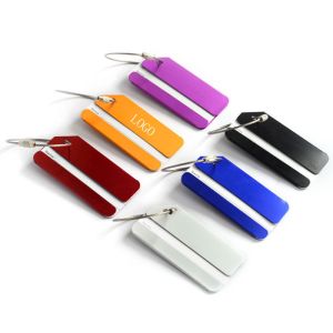 Aluminium Colorful Luggage Tag Boarding Pass Card Logo Customized