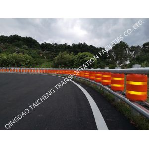 Flame Retardant Material Highway Roller Barrier To Reduce Traffic Accidents