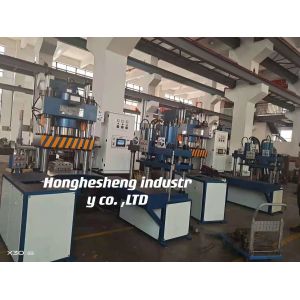 Q235 Back Brake Pad Plate Vulcanizing Press 300 Ton 30KW