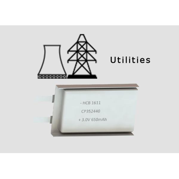 Buy CP352440 650mAh Gas Meter Lithium Pouch Cell at wholesale prices