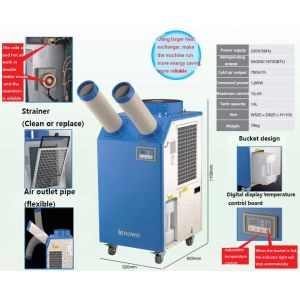 Portable Spot Air Conditioner Cooler With Condensate Overflow Protection