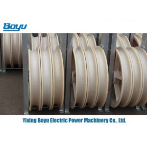 Galvanized Steel Frame Bundled Conductor Pulley Assembly 3 Wheels