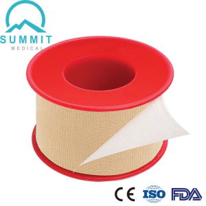 Cotton Fabric 50mm Micropore Tan Surgical Tape Plastic Spool
