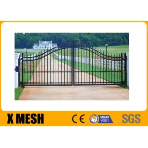 6063 T6 Security Metal Fencing Spacing 140mm Galvanised Steel Gate