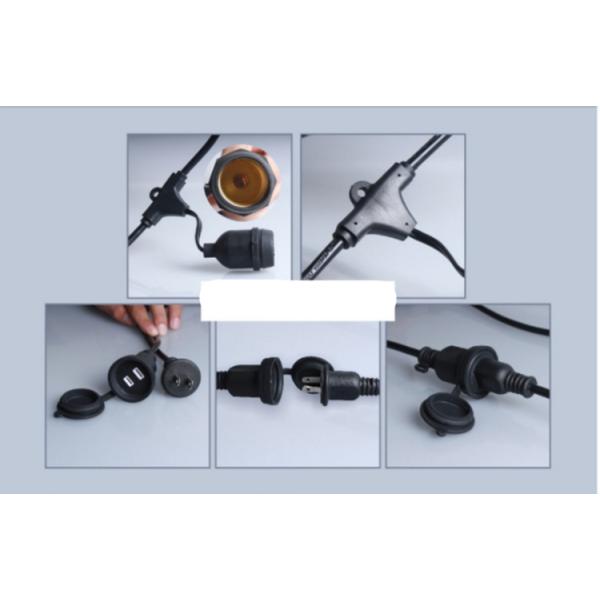 Chrisatms E27/B22 black 0.5m-10m waterproof light belts pendant Lamp /Lamp holder/ Loft Lights