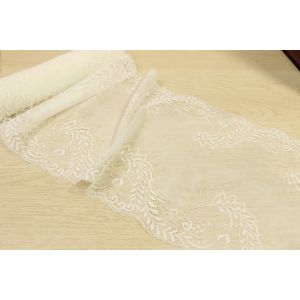 China Lightweight Lingerie Lace Trim Scalloped Unirritable Skinfriendly on sale