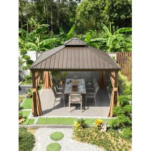 Quality Gazebo Double Tiered Patio Gazebo With Ceiling Hook And Netting for sale