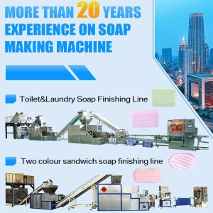 500-2000 Kg/H Soap Making Machine Production Line With Soap Cutting Function