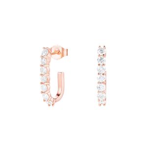 Trendy 925 Sterling Silver 14k Gold Trendy Bend Stud Earrings For Women Girls