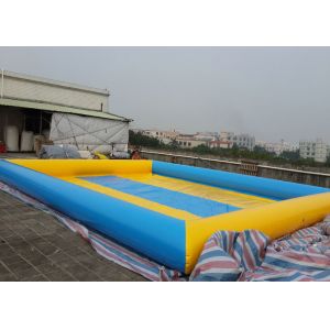 Quality Commercial large inflatable swimming pools multi color for summer water park 8m for sale